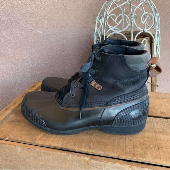 Sorel Ankeny Men’s Black Duck Boot - Picture 3 of 9